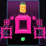 Big NEON Tower VS Tiny Square