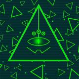 Neon Cube Escape - story pixel avoid-em-up